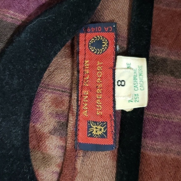Vintage anne Klein Supersport wool and cashmere blend long sleeve pullover 8 - Picture 7 of 8